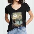 Introvert Bigfoot Sasquatch Loch Ness Monster Bruh Women's Jersey Short Sleeve Deep V-Neck Tshirt Introvert Bigfoot Sasquatch Loch Ness Monster Bruh Women's Jersey Short Sleeve Deep V-Neck Tshirt