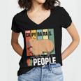 Introvert Capybara Rodent Animal Lover Antisocial Retro Women's Jersey Short Sleeve Deep V-Neck Tshirt Introvert Capybara Rodent Animal Lover Antisocial Retro Women's Jersey Short Sleeve Deep V-Neck Tshirt