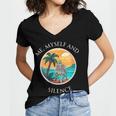 Introvert Relaxation Me Myself And Silence Summer Vacation Women's Jersey Short Sleeve Deep V-Neck Tshirt Introvert Relaxation Me Myself And Silence Summer Vacation Women's Jersey Short Sleeve Deep V-Neck Tshirt