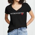 Introverted AF Sarcastic Antisocial Introvert Humor Women's Jersey Short Sleeve Deep V-Neck Tshirt Introverted AF Sarcastic Antisocial Introvert Humor Women's Jersey Short Sleeve Deep V-Neck Tshirt