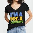 Kids Pre-K Graduate Shirt For Graduation 2018 Women's Jersey Short Sleeve Deep V-Neck Tshirt