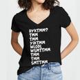 Do You Know The Muffin Man DYKTMM Nostalgia Quote Women's Jersey Short Sleeve Deep V-Neck Tshirt Do You Know The Muffin Man DYKTMM Nostalgia Quote Women's Jersey Short Sleeve Deep V-Neck Tshirt