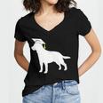 Labrador Retriever Graduation Dog Graduate For Men Women Kids Women's Jersey Short Sleeve Deep V-Neck Tshirt