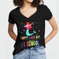 Last Day Of School T-Shirt Graduation 2018 Shirt Women's Jersey Short Sleeve Deep V-Neck Tshirt