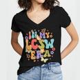 LCSW Grad Social Worker Graduation In My LCSW Era Women's Jersey Short Sleeve Deep V-Neck Tshirt