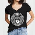 LDS Seminary Graduation Alarm Clock Mormon Shirt Women's Jersey Short Sleeve Deep V-Neck Tshirt