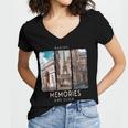 Making Memories In Paris Photo Nostalgia Travel Humor Women's Jersey Short Sleeve Deep V-Neck Tshirt