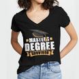 Masters Degree Survivor Graduation For MBA Graduate Women's Jersey Short Sleeve Deep V-Neck Tshirt