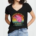 Microbiology Science Nerd STEM Introvert Tardigrades Lover Women's Jersey Short Sleeve Deep V-Neck Tshirt