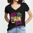 Miss 5th Grade Shirt 5 Grad Kids Girl Graduation School Women's Jersey Short Sleeve Deep V-Neck Tshirt