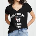 Molar Dentist Dental Hygienist Graduation Shirt Women's Jersey Short Sleeve Deep V-Neck Tshirt