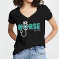 New Grad Nurse Graduation For RN & LPN Women's Jersey Short Sleeve Deep V-Neck Tshirt