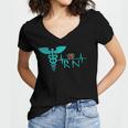 Nurse Shirt Graduation Nursing School RN Cute Tee Shirt Women's Jersey Short Sleeve Deep V-Neck Tshirt