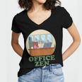 Office Zen Introvert Office Staff Secretary Employee Admin Women's Jersey Short Sleeve Deep V-Neck Tshirt Office Zen Introvert Office Staff Secretary Employee Admin Women's Jersey Short Sleeve Deep V-Neck Tshirt