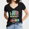 I Officially Graduated Kindergarten Graduation Class Of 2022 Women's Jersey Short Sleeve Deep V-Neck Tshirt