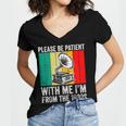 Be Patient With Me I'm From The 1900s Women's Jersey Short Sleeve Deep V-Neck Tshirt