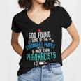 Pharmacist Christian Pharmacy Student PharmD Graduation Women's Jersey Short Sleeve Deep V-Neck Tshirt