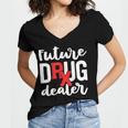 Pharmacist Graduation Pharmacy Future Drug Dealer Women's Jersey Short Sleeve Deep V-Neck Tshirt