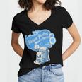 Picture Perfect Memories Forever Vintage Camera Nostalgia Women's Jersey Short Sleeve Deep V-Neck Tshirt