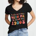 Please Be Patient With Me I'm From The 1900s Boho Saying Women's Jersey Short Sleeve Deep V-Neck Tshirt Please Be Patient With Me I'm From The 1900s Boho Saying Women's Jersey Short Sleeve Deep V-Neck Tshirt