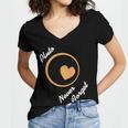 Pluto Never Forget Space Nostalgia Planetary Humor Women's Jersey Short Sleeve Deep V-Neck Tshirt
