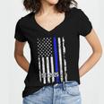 Police Graduation Est 2025 Back Print Police Academy Vintage Women's Jersey Short Sleeve Deep V-Neck Tshirt