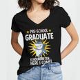 Pre K Graduation Shirts Shark Grad Toddler Women's Jersey Short Sleeve Deep V-Neck Tshirt
