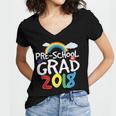 Preschool Graduation 2018 Last Day School Pre K Women's Jersey Short Sleeve Deep V-Neck Tshirt
