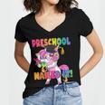 Preschool Nailed It Flossing Unicorn Graduation Shirt Women's Jersey Short Sleeve Deep V-Neck Tshirt