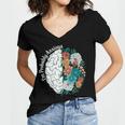 Probably Anxious Mental Health Quote Introverts People Women's Jersey Short Sleeve Deep V-Neck Tshirt Probably Anxious Mental Health Quote Introverts People Women's Jersey Short Sleeve Deep V-Neck Tshirt