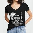 Proud Brother Of a 2020 Graduate Graduation Class Women's Jersey Short Sleeve Deep V-Neck Tshirt