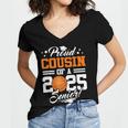Proud Cousin Of A 2025 Senior Basketball Graduation Women's Jersey Short Sleeve Deep V-Neck Tshirt
