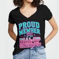 Proud Member Of The Dial Up Club Tech Nostalgia Top Women's Jersey Short Sleeve Deep V-Neck Tshirt