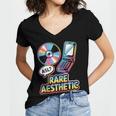 Rare Aesthetic Retro Nostalgia Y2K Vibes Women's Jersey Short Sleeve Deep V-Neck Tshirt Rare Aesthetic Retro Nostalgia Y2K Vibes Women's Jersey Short Sleeve Deep V-Neck Tshirt
