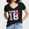 Respiratory Therapist Graduation Class Of 2018 Women RT Women's Jersey Short Sleeve Deep V-Neck Tshirt
