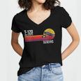 Retro 80's 90's Music Nostalgia Video Cassette Tape VHS Women's Jersey Short Sleeve Deep V-Neck Tshirt
