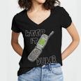 Retro Dumb Flip Phone Vintage 90s Y2K Tech Nostalgia Women's Jersey Short Sleeve Deep V-Neck Tshirt