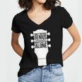 Sarcastic Jokes Genius Songwriters Are Introvert Guitarist Women's Jersey Short Sleeve Deep V-Neck Tshirt