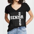 Senior 2026 Soccer Player Class Of 2026 Senior Graduation Women's Jersey Short Sleeve Deep V-Neck Tshirt