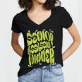 Senior Assassin Winner School Graduation Water Game Women's Jersey Short Sleeve Deep V-Neck Tshirt