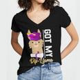 Senior Graduation TShirt 2019 Got My Diploma Llama Pun Shirt Women's Jersey Short Sleeve Deep V-Neck Tshirt