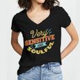 Very Sensitive And Soulful Introvert Women's Jersey Short Sleeve Deep V-Neck Tshirt Very Sensitive And Soulful Introvert Women's Jersey Short Sleeve Deep V-Neck Tshirt