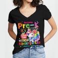 So Long Prek Pre-K Graduation Graduate Unicorn Kids Girls Women's Jersey Short Sleeve Deep V-Neck Tshirt
