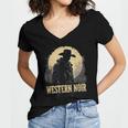 Spaghetti Western Cowboy Culture Classic Western Nostalgia Women's Jersey Short Sleeve Deep V-Neck Tshirt Spaghetti Western Cowboy Culture Classic Western Nostalgia Women's Jersey Short Sleeve Deep V-Neck Tshirt