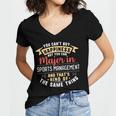 Sports Management Major Student Shirt Graduation Women's Jersey Short Sleeve Deep V-Neck Tshirt
