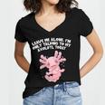 Im Only Talking To My Axolotl Today Salamander Introvert Women's Jersey Short Sleeve Deep V-Neck Tshirt Im Only Talking To My Axolotl Today Salamander Introvert Women's Jersey Short Sleeve Deep V-Neck Tshirt