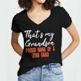 That's My Grandson 2018 Graduation Shirt For Grad Nanas Women's Jersey Short Sleeve Deep V-Neck Tshirt