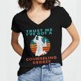 Trust Me I'Ve Got A Counseling Degree College Graduation Women's Jersey Short Sleeve Deep V-Neck Tshirt