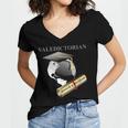 Valedictorian University Of Hard Knocks Graduation Tshirt Women's Jersey Short Sleeve Deep V-Neck Tshirt
