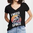 Vintage Space For Introverts I Need Space Women's Jersey Short Sleeve Deep V-Neck Tshirt Vintage Space For Introverts I Need Space Women's Jersey Short Sleeve Deep V-Neck Tshirt